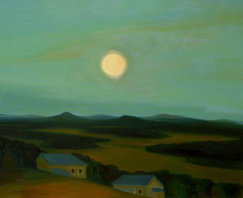 Polomené hory, 2008, 80 × 100 cm, olej na plátně
