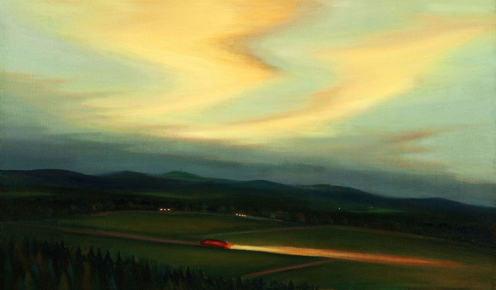 Vlčí hora, 2010, 77 × 121 cm, olej na plátně