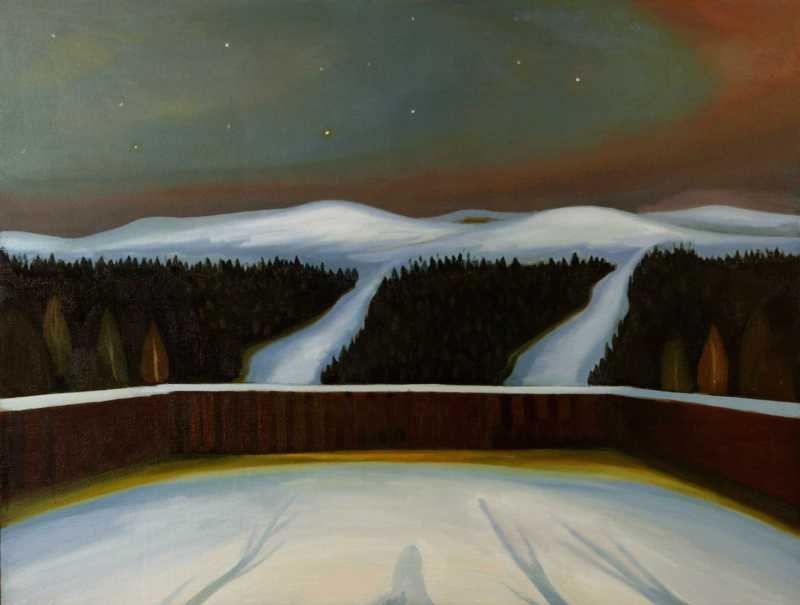 Hory, 2006, 103 × 135 cm, olej na plátně