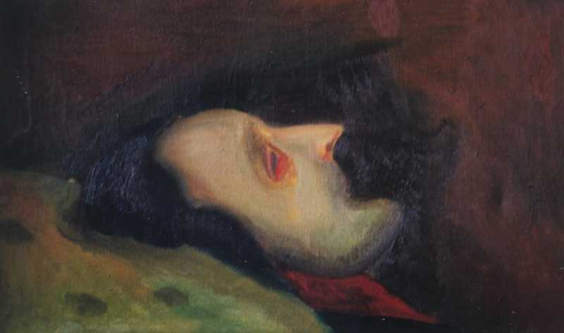 Smrt, 2000, 44 × 62 cm, olej na plátně