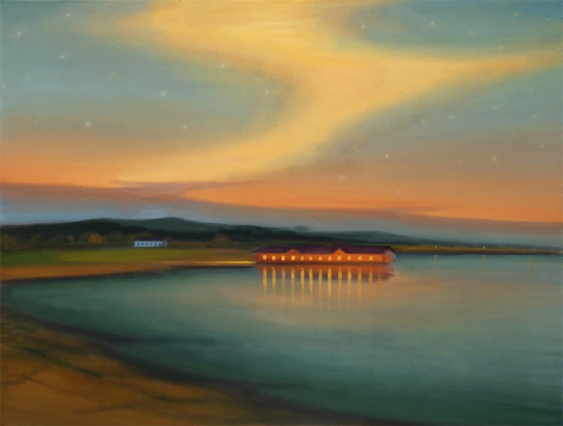 Záře, 2024, 120 x150 cm, olej na plátně