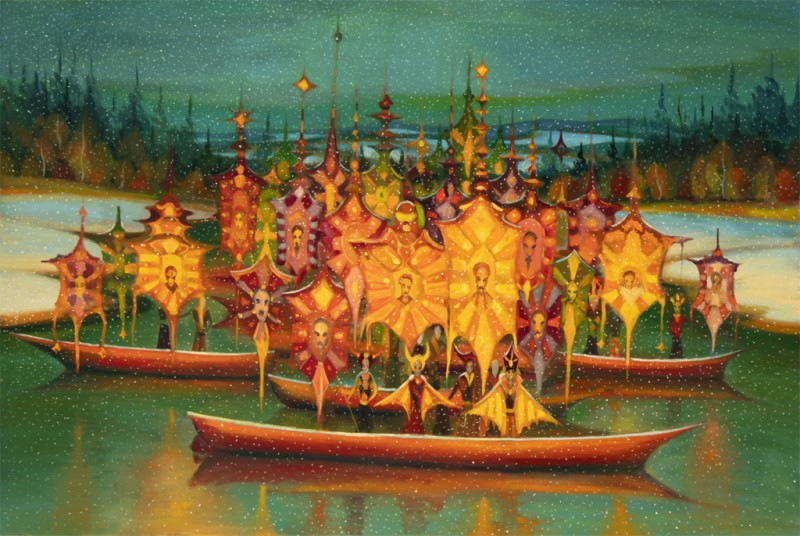 Falangy, 2024, 135 x 200 cm, olej na plátně
