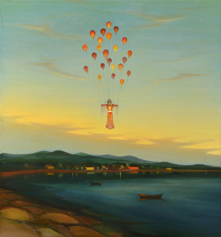 Let, 2015, 150 x 140 cm, olej na plátně