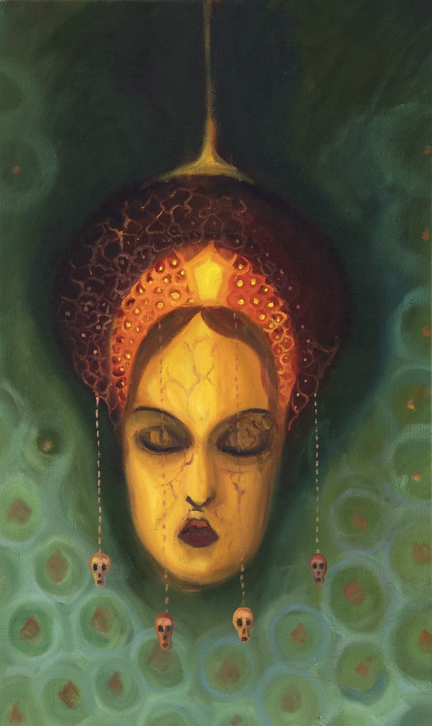 Maska,  2020, 100 x 60 cm, olej na plátně