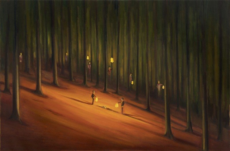 Podzim, 2019, 100 x 150 cm, olej na plátně