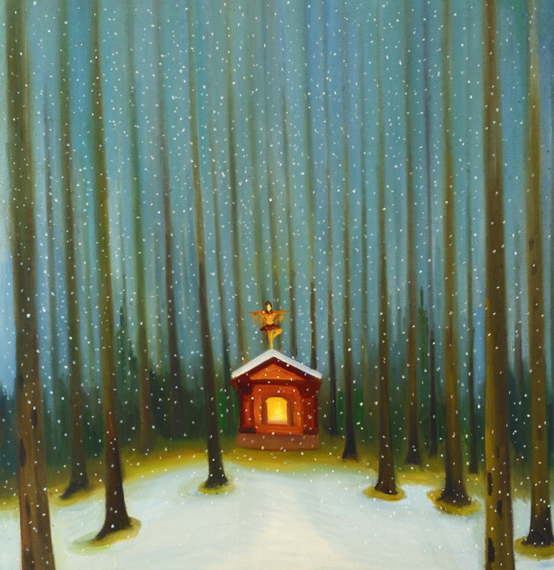 Tanečnice, 2016, 100 x 95 cm, olej na plátně