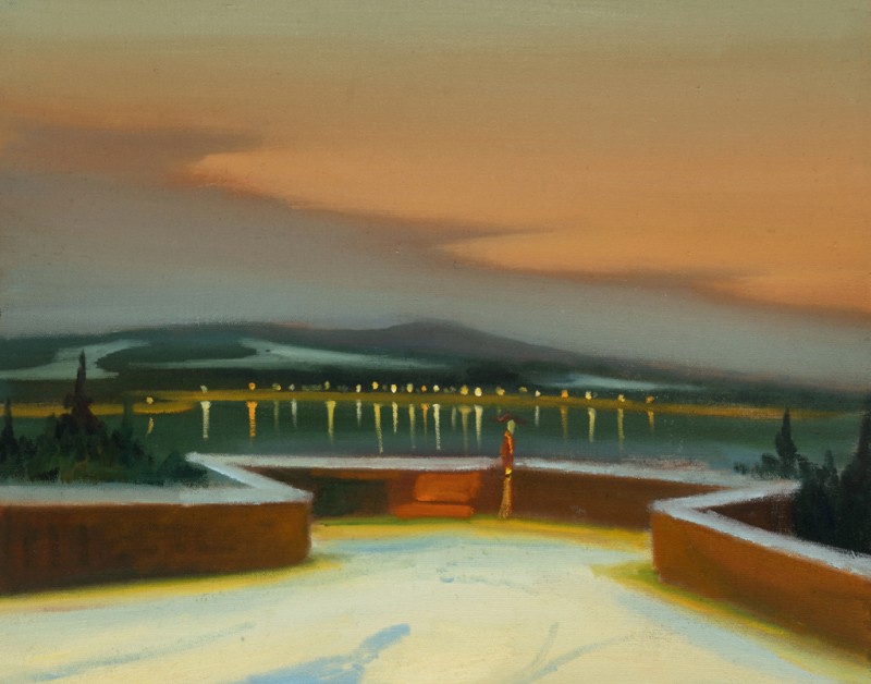 Dáma, 2022, 40 x 50 cm, olej na plátně
