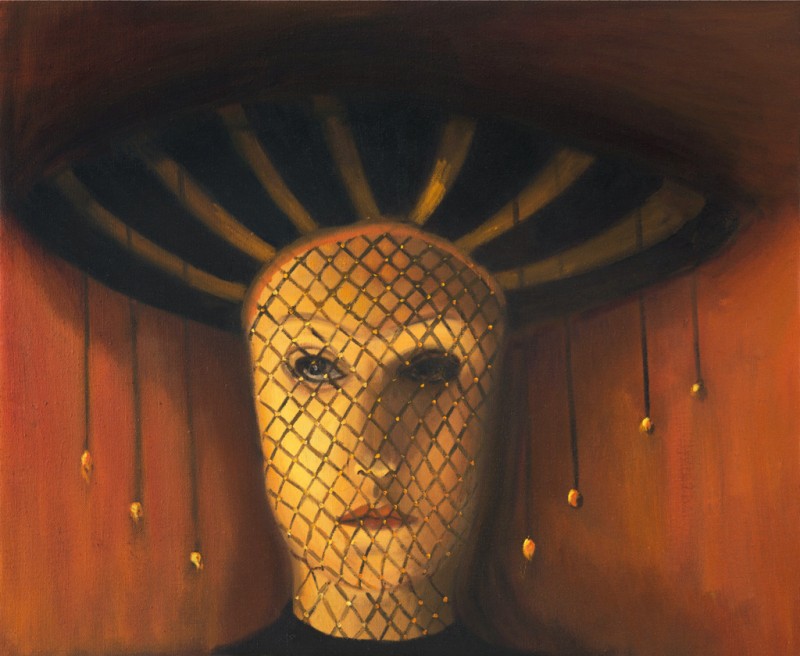 Lady, 2017, 70 x 80, olej na plátně