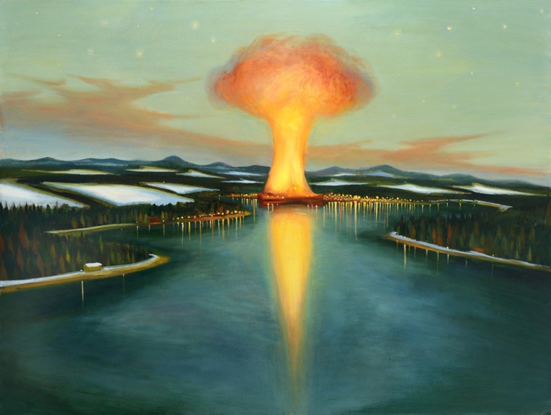 GVU Karlovy Vary, The Big Explosion, 2014, 150 x 200 cm, oil on canvas