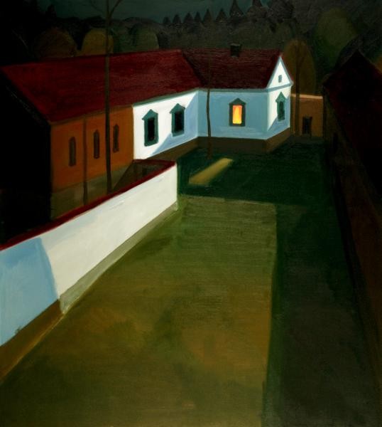Statek, 2004, 123 × 110 cm, olej na plátně
