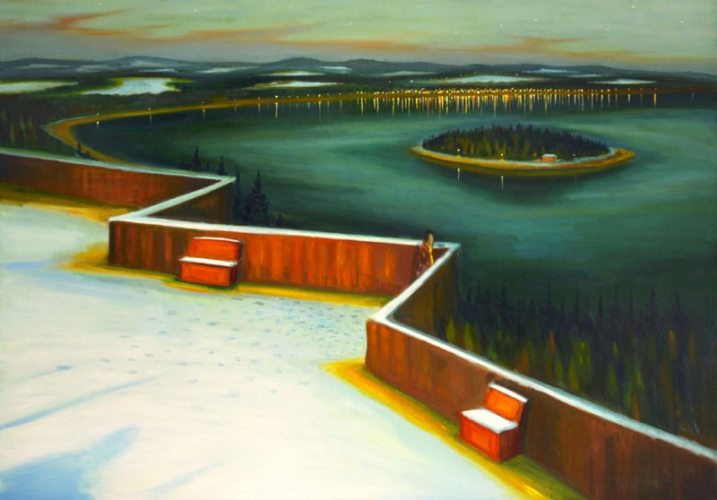 Gallery Klatovy / Klenová The Terasse, 2014, 140 x 200 cm, oil on canvas