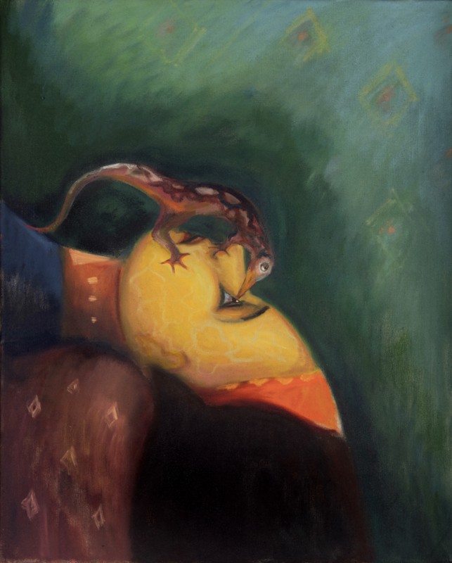 Delirium, 2019, 100 x 70 cm, olej na plátně