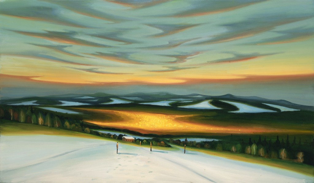 Záře, 2018, 115 x 200 cm, olej na plátně