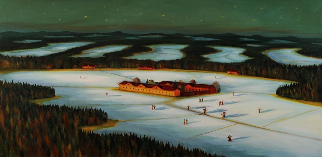 Silvestr, 2011, 101  × 210 cm, olej na plátně