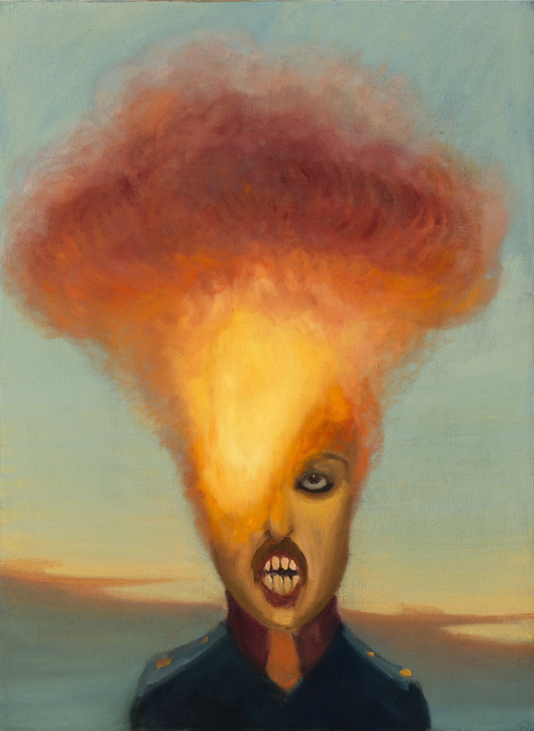 Oheň, 2017, 115 x 80 cm, olej na plátně
