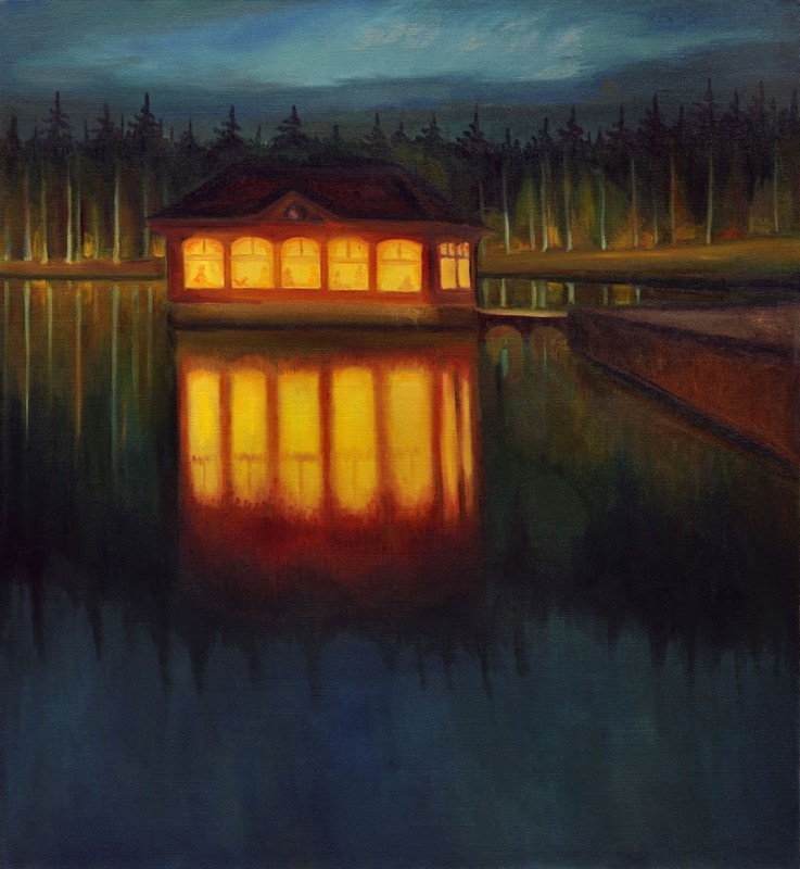 Palírna house,  2012, 105 x 95 cm, oil on canvas