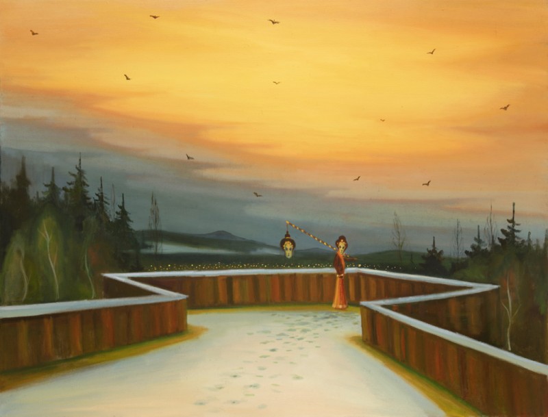 Konec Masopustu, 2020, 115 x 150 cm, olej na plátně