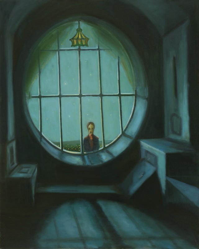 Nokturno, 2022, 150 x 120 cm, olej na plátně