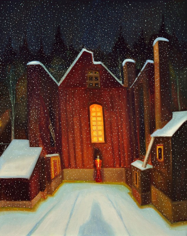 Stín, 2012, 140 x 110 cm, olej na plátně