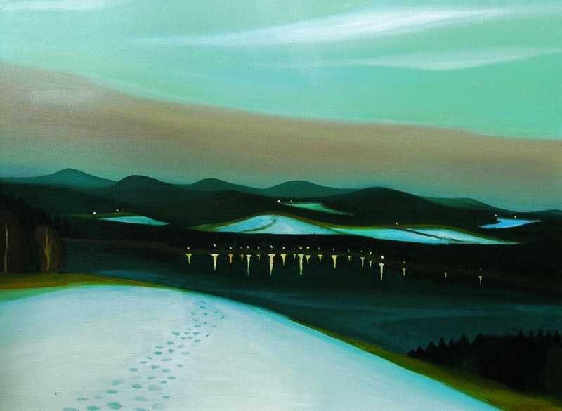 Stopy, 2006, 93 × 127 cm, olej na plátně