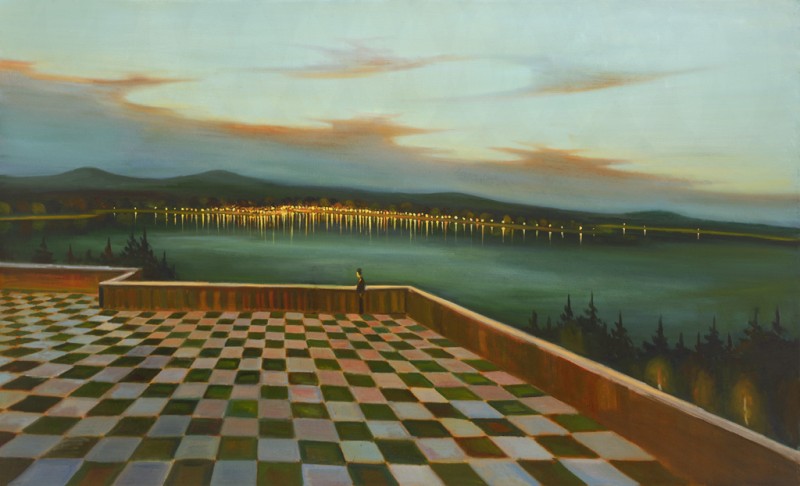Ústí, 2016, 120 x 200 cm, olej na plátně