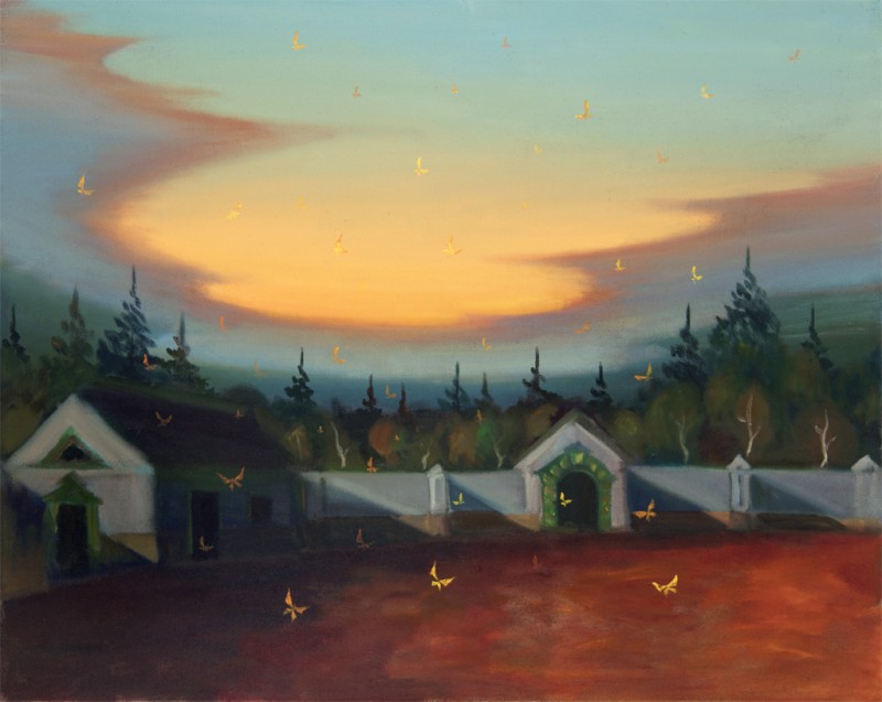 Noční můry, 2024, 100 x 125 cm, olej na plátně