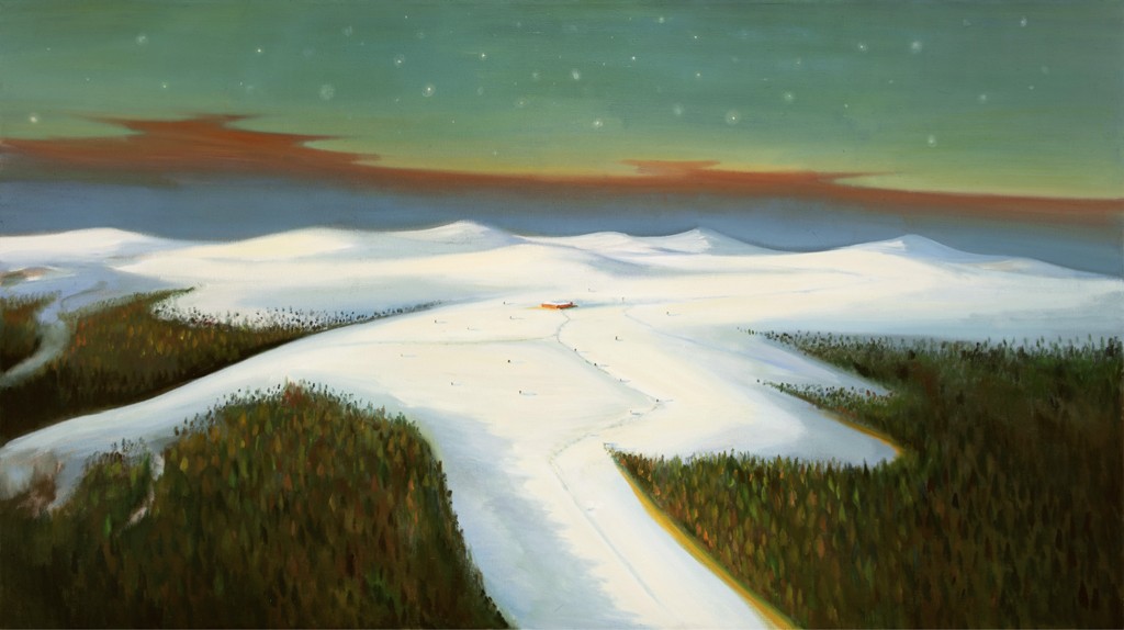 Hory, 2018, 120 x 210 cm, olej na plátně