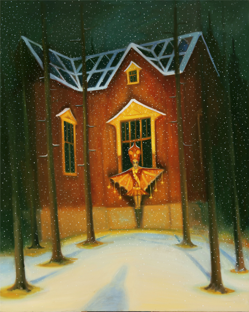 GVU Havlíčkův Brod, Stín, 2022, 150 x 120 cm, olej na plátně