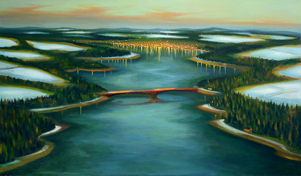 Velká zima, 2013, 110 x 190 cm, olej na plátně