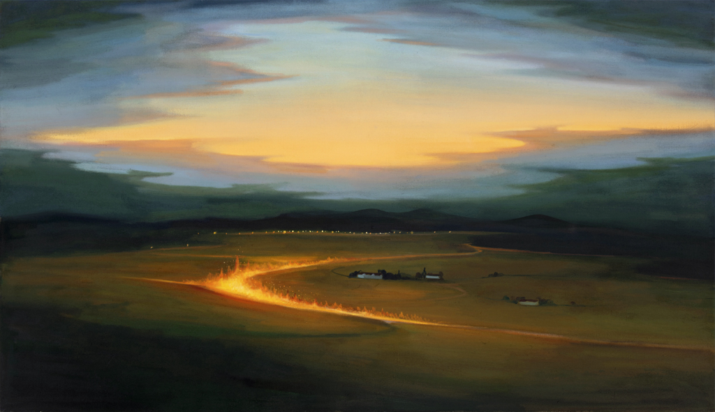 A Fireway, 2020, 115 x 200 cm, oil on canvas