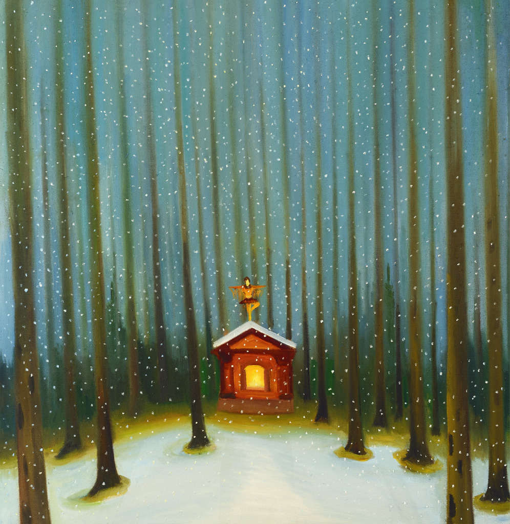 Tanečnice, 2016, 100 x 95 cm, olej na plátně