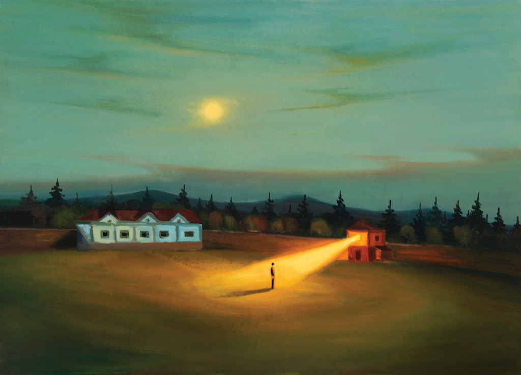Měsíc, 2016, 100 x 140 cm, olej na plátně