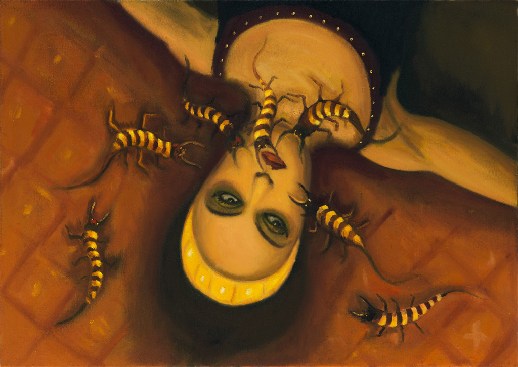 Štíři, 2017, 70 x 100 cm, olej na plátně