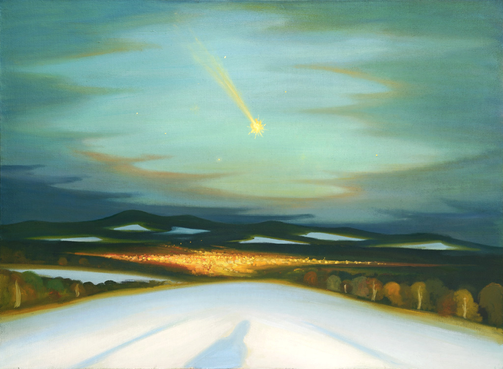 Asteroid, 2016, 80 x 110 cm, olej na plátně