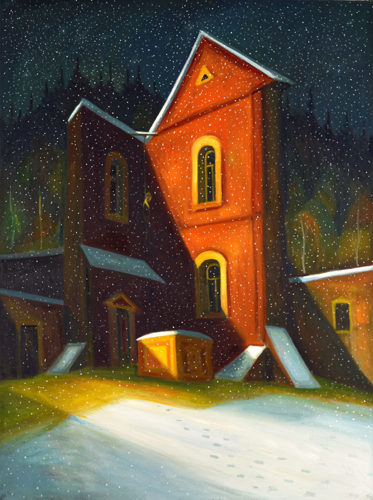 Viselec, 2014, 170 x 125 cm, olej na plátně