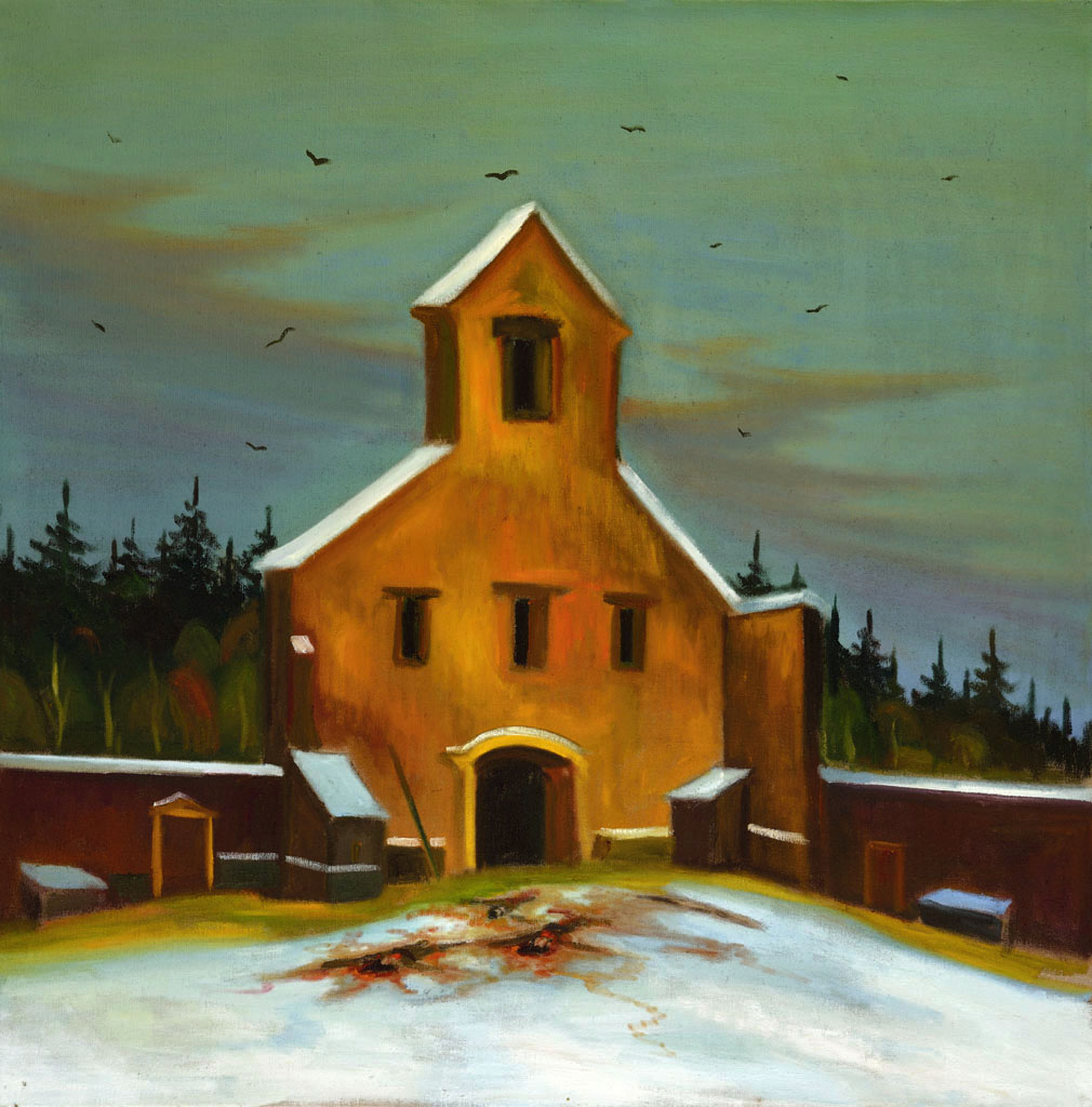 Mrtvoly, 2013, 110 x 110 cm,  olej na plátně