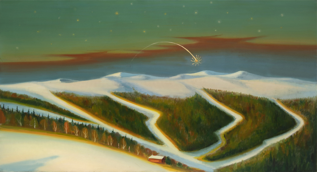 A signal light, 2022, 115 x 210 cm, oil on canvas