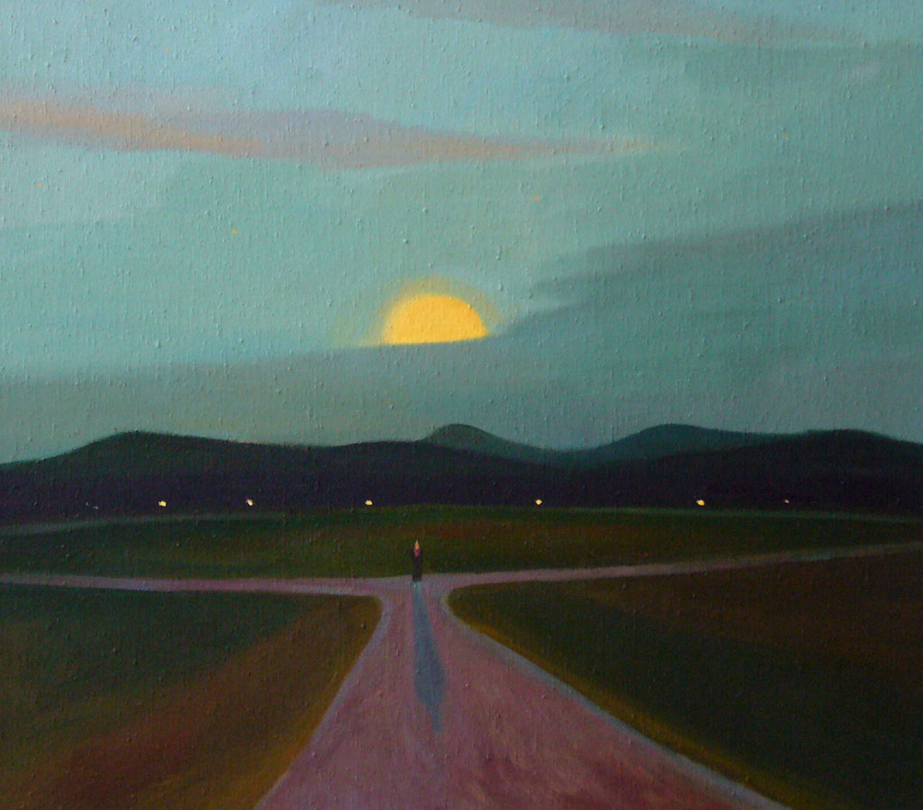 Půlměsíc, 2006, 96 × 111 cm, olej na plátně