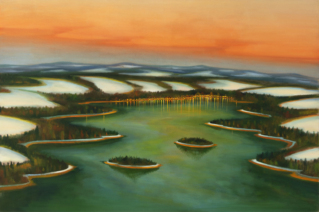 A lake, 2023, 140 x 210 cm, oil on canvas