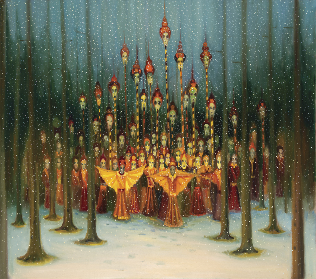 The Mummers, 201, 125 x143 cm, oil on canvas