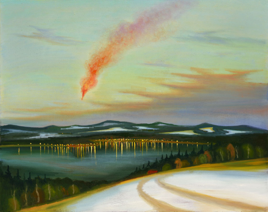 Asteroid, 2014, 100 x 125 cm, olej na plátně