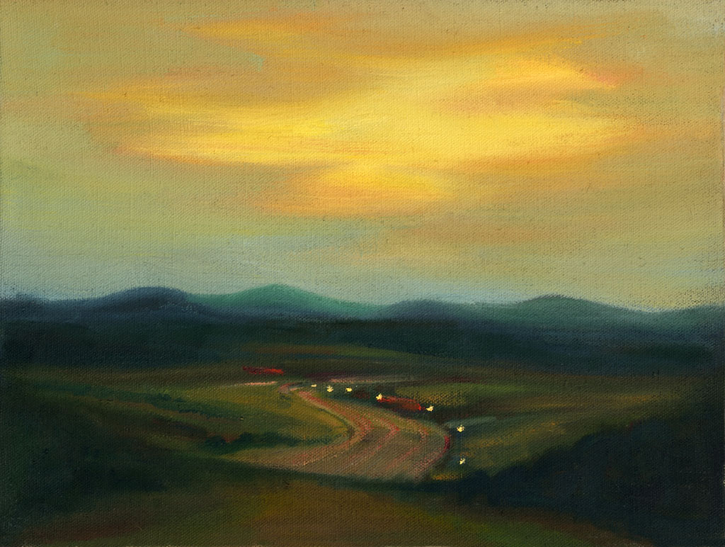 Nádraží, 2013, 30 x 40 cm, olej na plátně