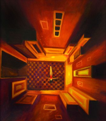 Dno, 2014, 110 x 125 cm, olej na plátně