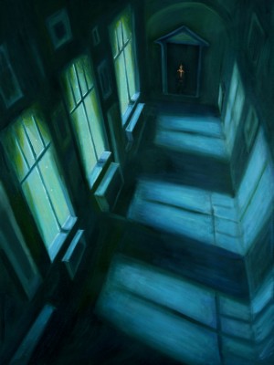 The long Corridor, 2014, 200 x 150 cm, oil on canvas