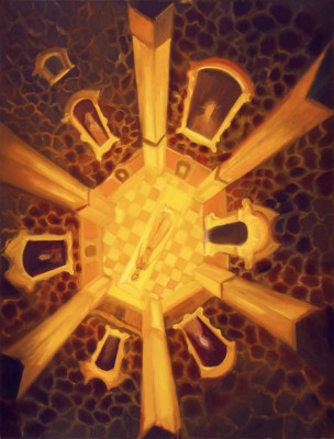 A Mausoleum, 2020, 150 x 115 cm, oil on canvas