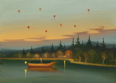 Chinesse lampions, 2022, 50 x 70 cm, oil on canvas