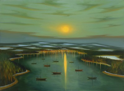 The Moon, 2023, 150 x 210 cm, oil on canvas