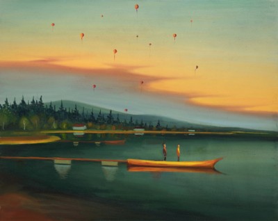 Little ballons, 2023, 100 x 125 cm, oil on canvas