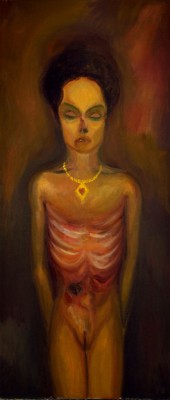 Mumie, 2013, 140 x 60 cm,  olej na plátně