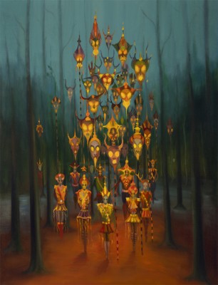 Haloween, 2026, 150 x 115 cm, olej na plátně
